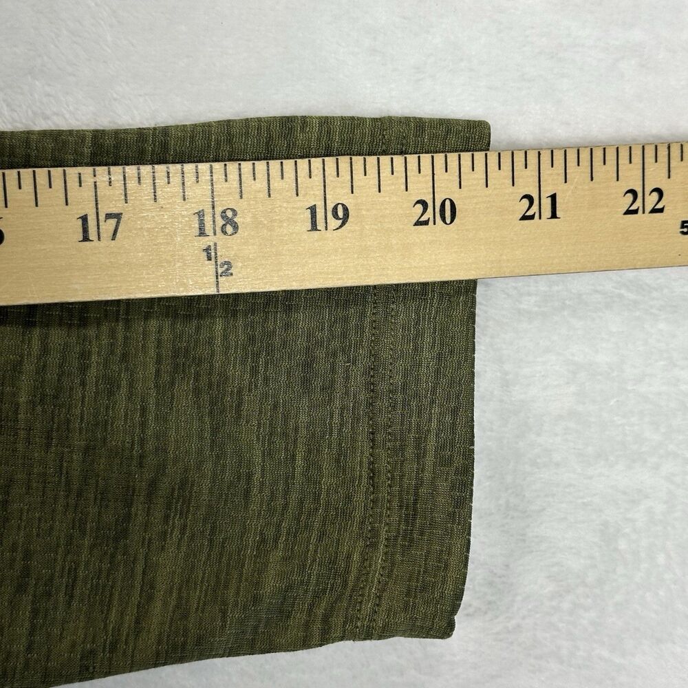 REI Men’s Large Green Quarter Zip Pullover Athletic Hiking Activewear Made USA - Picture 7 of 14